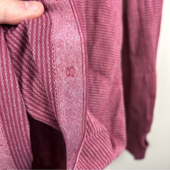 Lululemon Swiftly Long Sleeve Crew Red Wine Size 8 - Picture 4 of 9
